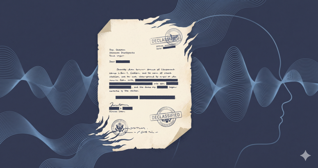 ゲートウェイ・プロセスのCIA文書を検証するイメージ画像
