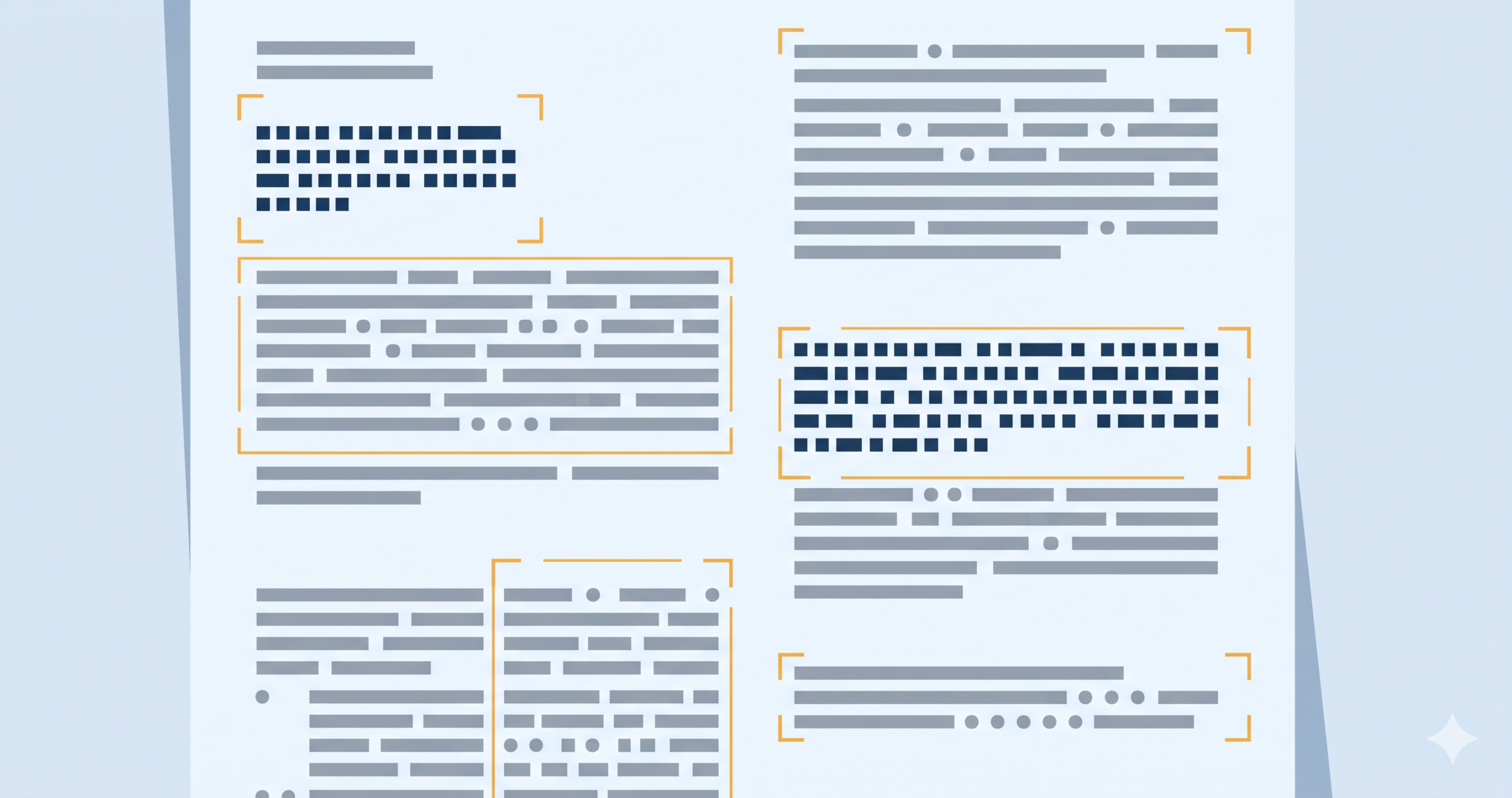 紙の文書がデジタルテキストに変換される様子のイメージ図